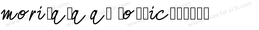 morisawa a1 gothic字体转换